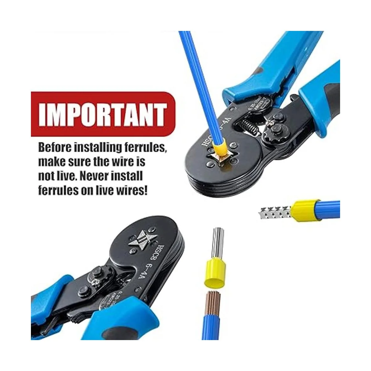 LUNEY Kit de herramientas de crimpado de virola de_5