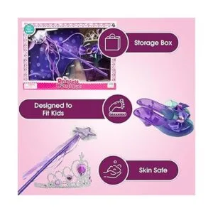 Juego de disfraz para niñas 6 unidades color morado_2