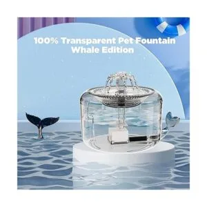 Ciays Fuente de agua para gatos fuente de agua automática_4