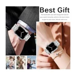 Miimall Correa y carcasa compatible con Apple Watch Series_5