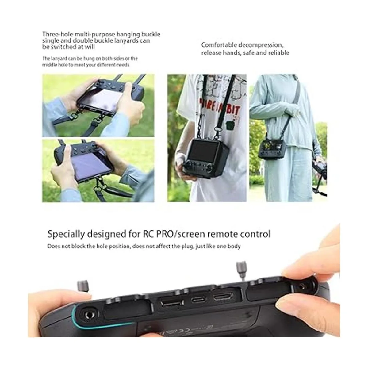 D JI RC Pro Accesorios Correa de cuello ajustable de piel_6