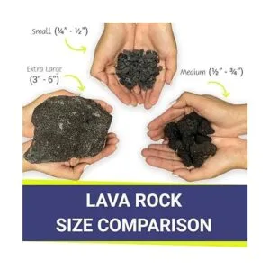 American Fire Glass Rocas de lava medianas de 10 libras_7