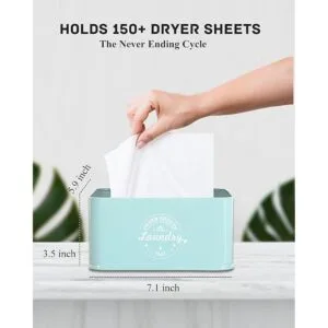 Dryer Sheet Holder Dispenser Container with Hinged Lid_4