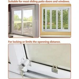 ROFMAPLE Paquete de 2 cerraduras de ventana para puerta_5