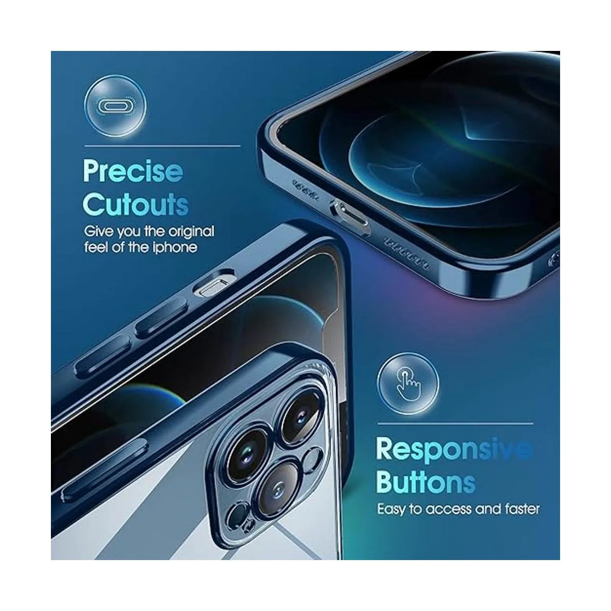 Supdeal Funda transparente para iPhone 12 Pro no_4