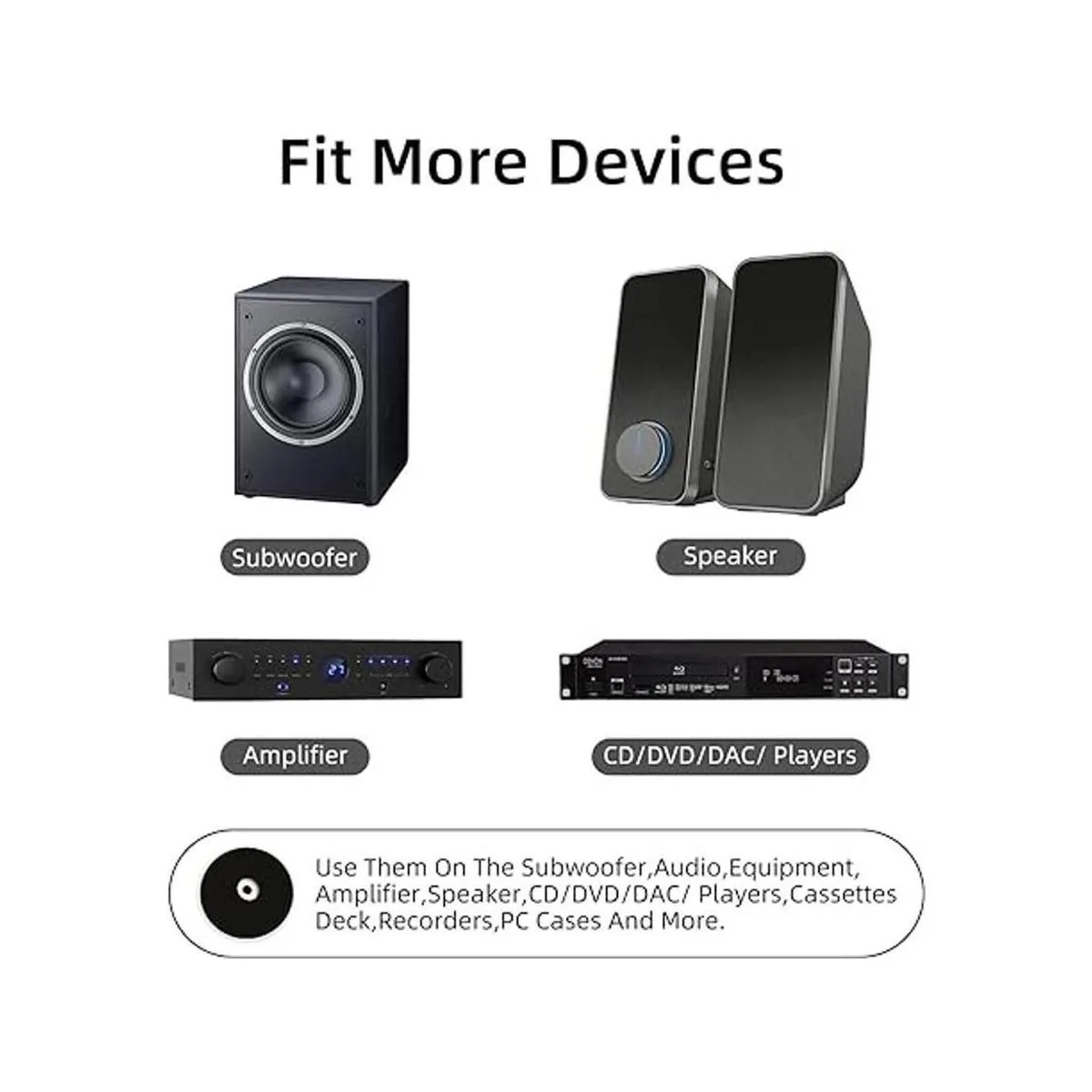 4 piezas de protectores de suelo para altavoces de pared_5