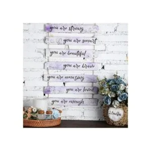 Un juego de 9 piezas de decoración de pared floral_3