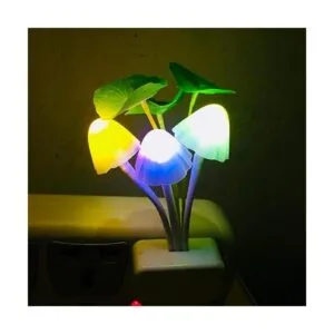 AUSAYE Luz nocturna enchufable estilo hoja de loto luces_6