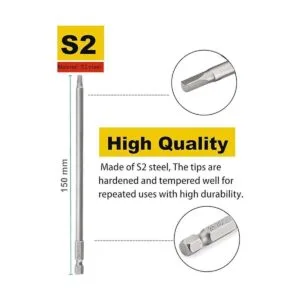 Rocaris Juego de 10 puntas de destornillador de cabeza_2