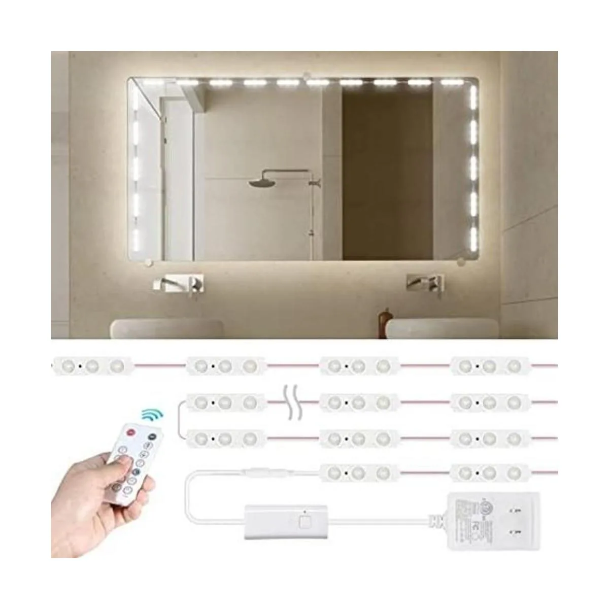 Kintion Luces LED de espejo de tocador estilo Hollywood_1