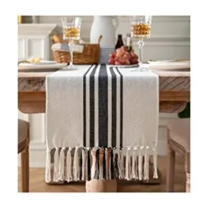 Camino de mesa bohemio para decoración moderna de granja_1