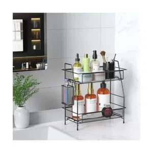 Organizador de baño con cesta organizador de baño de 2_4
