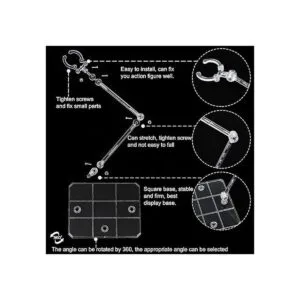 FINGERINSPIRE 8 piezas de soporte de figura de acción para_3