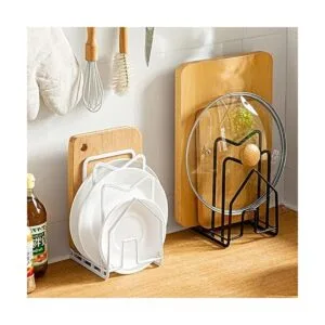 Poeland Organizador de despensa de cocina para vajilla_4