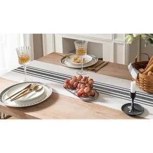 Camino de mesa bohemio para decoración moderna de granja_4