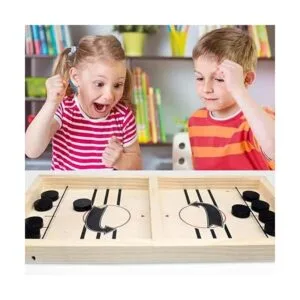 moopok Fast Sling Puck GameWooden Hockey Game Sling_4