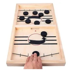 moopok Fast Sling Puck GameWooden Hockey Game Sling_1