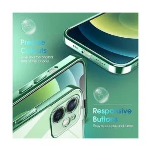 Supdeal Funda transparente para iPhone 12 no amarillea_4