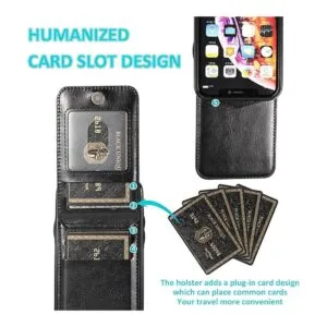 Seabaras Funda tipo cartera para iPhone 11 con tarjetero_4