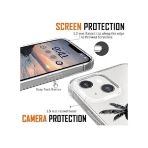 KEXAAR Funda para iPhone 14 iPhone 14 con flores para_4