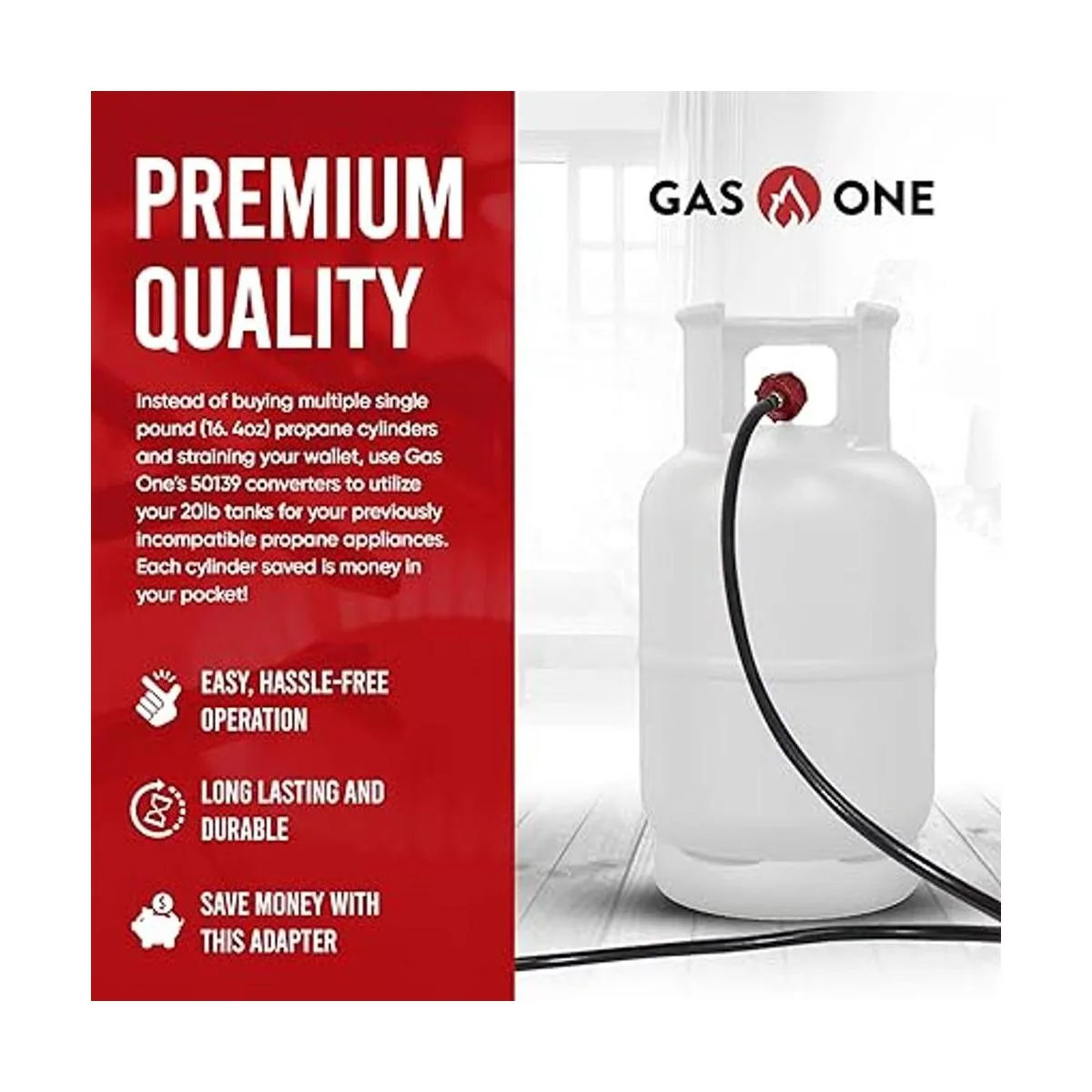 Gas One Manguera de propano de 4 pies Manguera de_6