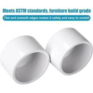 Paquete de 30 accesorios de tapa de extremo de tubo de PVC_4
