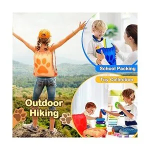 14 piezas de mochila con cordón con estampado de patas_4