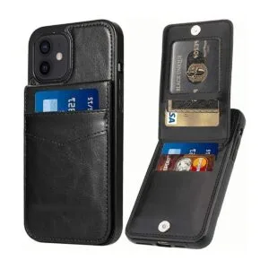 Seabaras Funda tipo cartera para iPhone 11 con tarjetero_1
