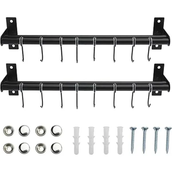 Patioer Estante para ollas y sartenes con 8 ganchos_2