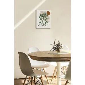 Impresión artística de pared en lienzo de hoja verde_4