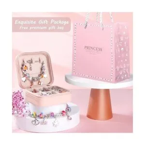 UFU Kit de fabricación de pulseras con dijes para niñas_6