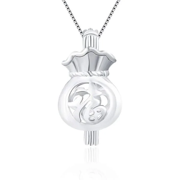 LGSY Bolsa de la suerte de plata de ley 925 grabada china_1