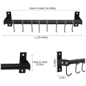 Patioer Estante para ollas y sartenes con 8 ganchos_3