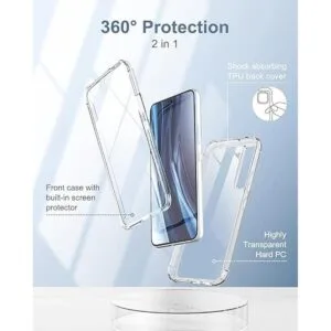 SURITCH Funda transparente compatible con Galaxy S22 5G_3