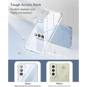 SURITCH Funda transparente compatible con Galaxy S22 5G_4