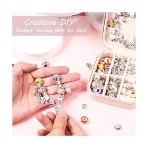 UFU Kit de fabricación de pulseras con dijes para niñas_2