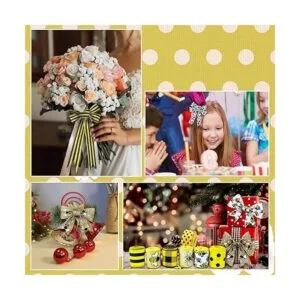 Mlurcu Cinta de abeja de 6 rollos de cinta con alambre de_6