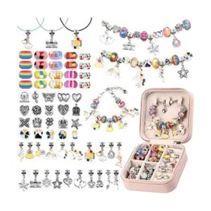 UFU Kit de fabricación de pulseras con dijes para niñas_1