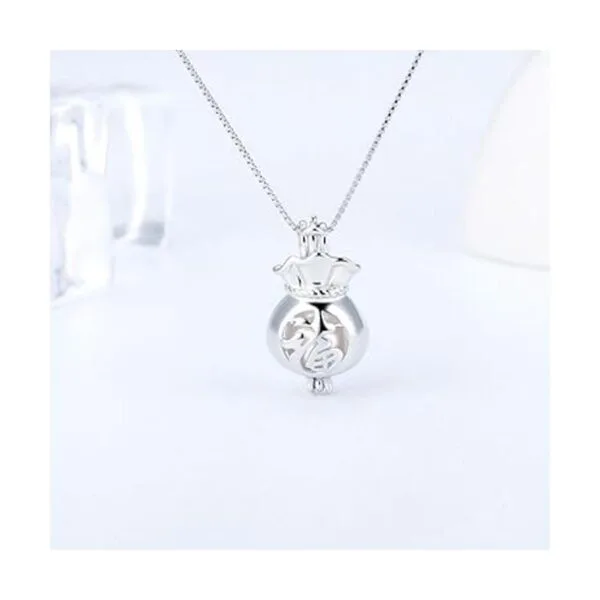 LGSY Bolsa de la suerte de plata de ley 925 grabada china_5