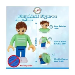 Playkidiz Juego de 8 figuras de juguete y juegos de 2_2