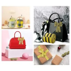 Mlurcu Cinta de abeja de 6 rollos de cinta con alambre de_4