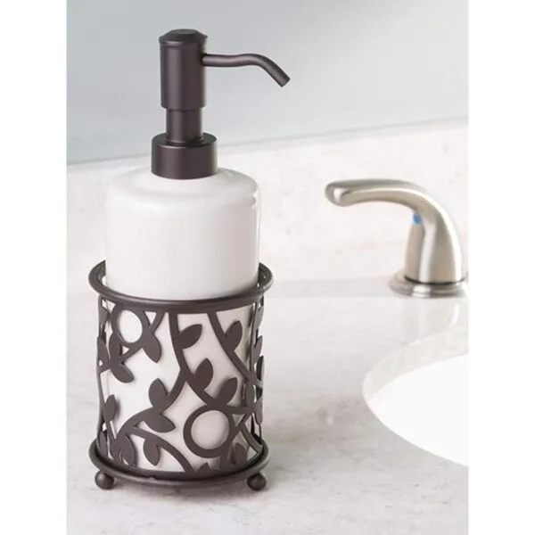 iDesign Dispensador de loción líquida de cerámica Vine_2
