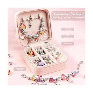 UFU Kit de fabricación de pulseras con dijes para niñas_3