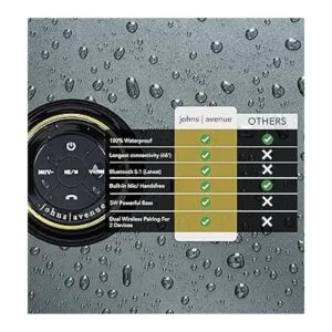 Altavoz portátil de ducha Bluetooth con funda de viaje la_4