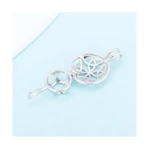 LGSY Colgantes redondos de plata de ley con nudo celta_3