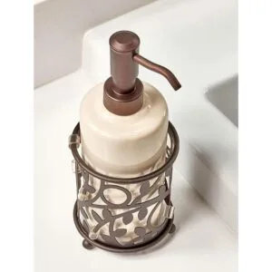 iDesign Dispensador de loción líquida de cerámica Vine_3