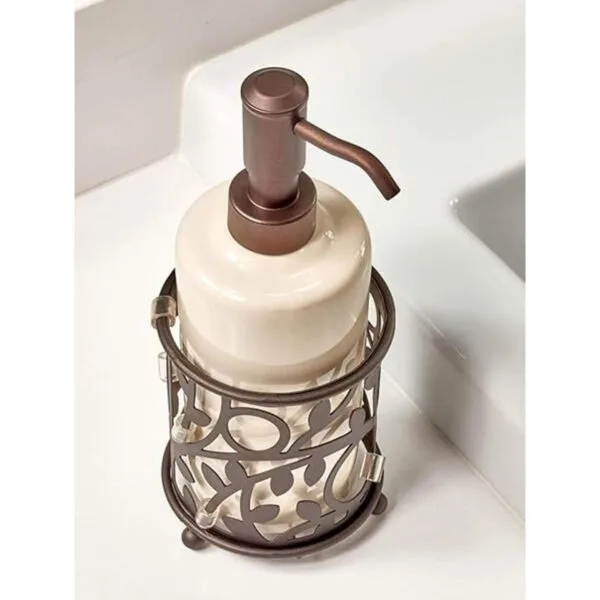 iDesign Dispensador de loción líquida de cerámica Vine_3