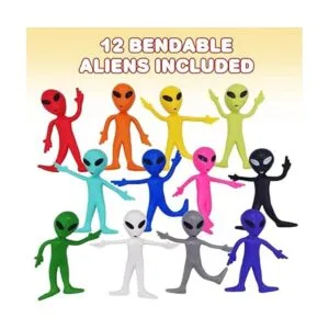 ArtCreativity Figuras alienígenas flexibles juego de 12_2