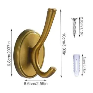 DMYMAT Ganchos para toallas de latón antiguo ganchos para_2
