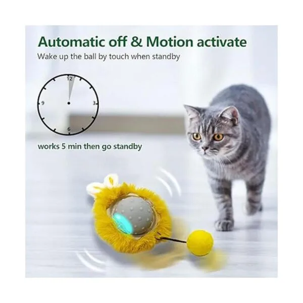 AUKL Juguetes interactivos para gatos bola súper_3